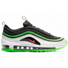 Подростковые кроссовки Nike Air Max 97 Black Green Bright Crimson (GS)