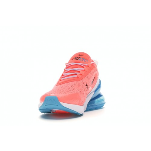 Кроссы Nike Air Max 270 Lava Glow (W) - женская сетка размеров