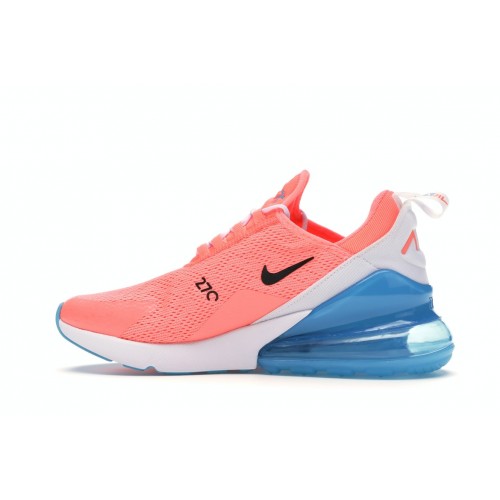 Кроссы Nike Air Max 270 Lava Glow (W) - женская сетка размеров