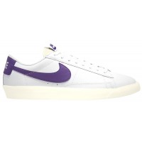 Мужские кроссовки Nike Blazer Low Leather White Purple
