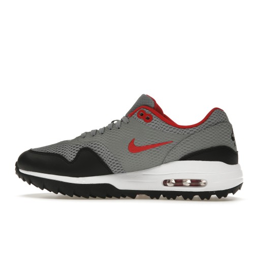 Кроссы Nike Air Max 1 Golf Particle Grey Red - мужская сетка размеров