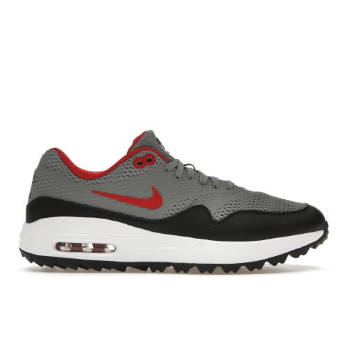 Кроссы Nike Air Max 1 Golf Particle Grey Red - мужская сетка размеров