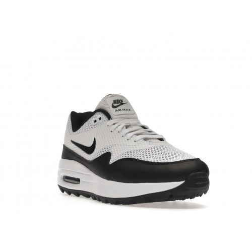 Кроссы Nike Air Max 1 Golf White Black - мужская сетка размеров