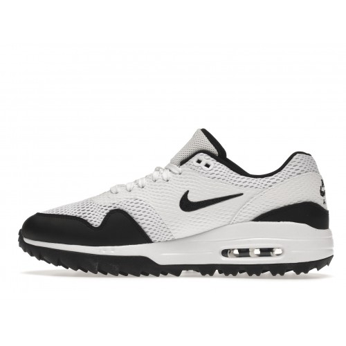 Кроссы Nike Air Max 1 Golf White Black - мужская сетка размеров