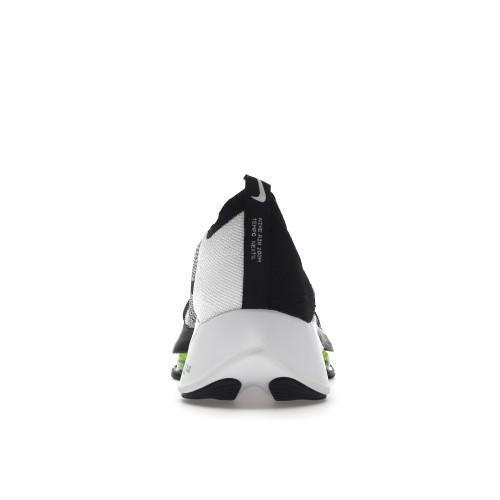 Кроссы Nike Air Zoom Tempo Next% Flyknit Black White - мужская сетка размеров