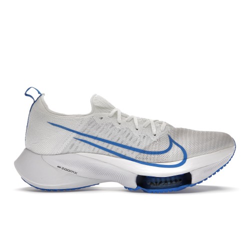 Кроссы Nike Air Zoom Tempo Next% Flyknit White Photo Blue - мужская сетка размеров