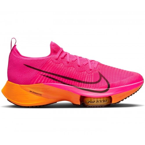 Кроссы Nike Air Zoom Tempo Next% Flyknit Hyper Pink Laser Orange - мужская сетка размеров