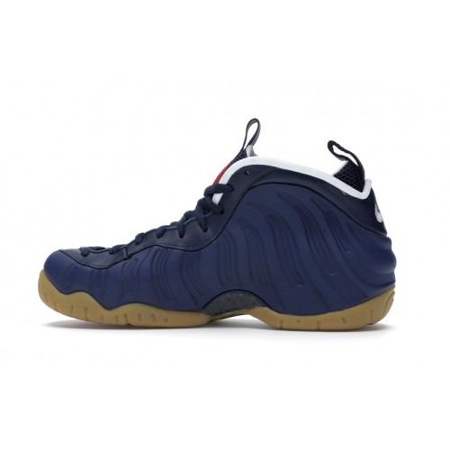 Кроссы Nike Air Foamposite Pro Blue Void University Red - мужская сетка размеров