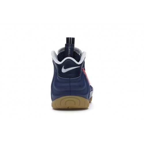 Кроссы Nike Air Foamposite Pro Blue Void University Red - мужская сетка размеров