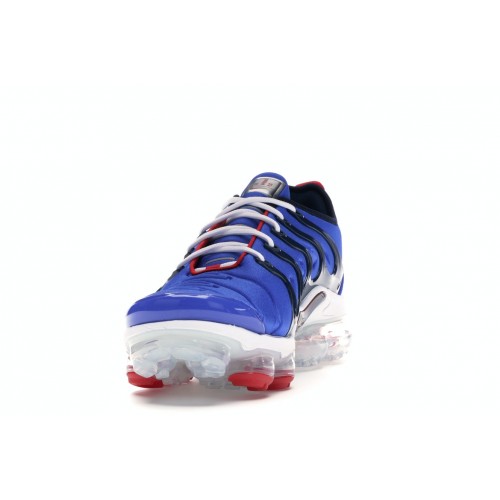 Кроссы Nike Air VaporMax Plus Racer Blue University Red - мужская сетка размеров