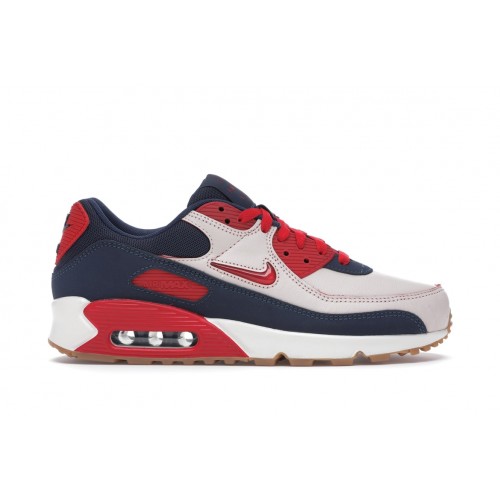 Кроссы Nike Air Max 90 Home & Away Red - мужская сетка размеров