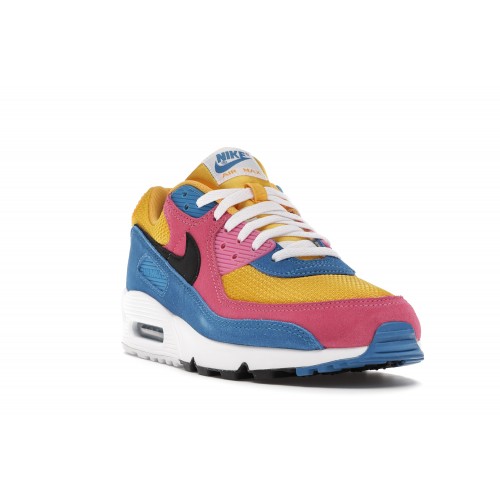 Кроссы Nike Air Max 90 Multicolor Suede - мужская сетка размеров