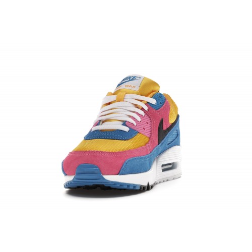 Кроссы Nike Air Max 90 Multicolor Suede - мужская сетка размеров