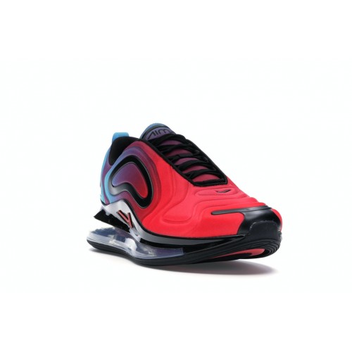 Кроссы Nike Air Max 720 University Red Blue Fury - мужская сетка размеров