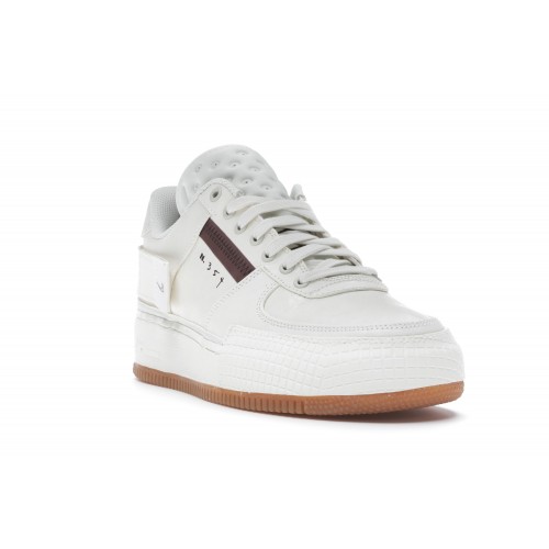 Кроссы Nike Air Force 1 Type Sail Gum - мужская сетка размеров