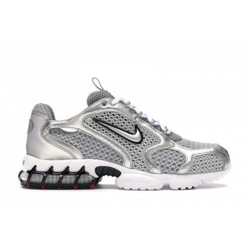 Кроссы Nike Air Zoom Spiridon Cage 2 Metallic Silver - мужская сетка размеров