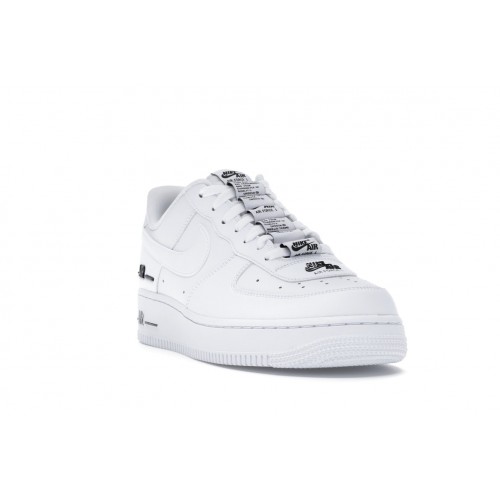 Кроссы Nike Air Force 1 Low Double Air Low White Black - мужская сетка размеров