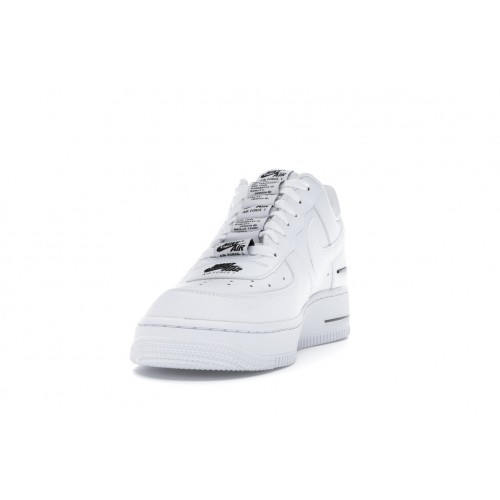 Кроссы Nike Air Force 1 Low Double Air Low White Black - мужская сетка размеров