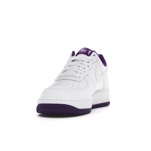 Кроссы Nike Air Force 1 Low 07 White Voltage Purple - мужская сетка размеров