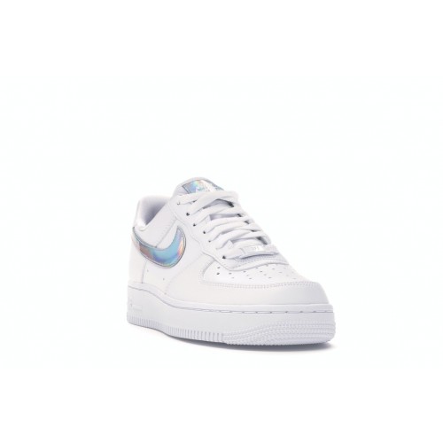 Кроссы Nike Air Force 1 Low White Irisdescent (W) - женская сетка размеров