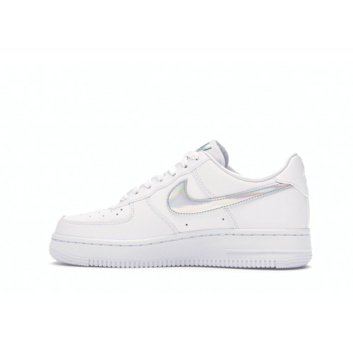 Кроссы Nike Air Force 1 Low White Irisdescent (W) - женская сетка размеров