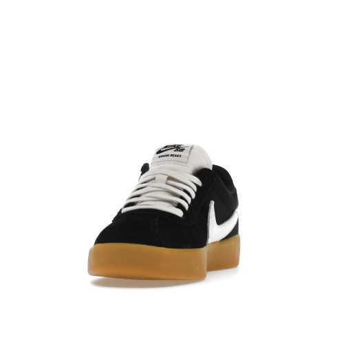 Кроссы Nike SB Bruin React Black White Gum - мужская сетка размеров