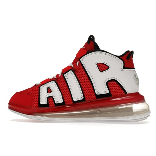 Кроссы Nike Air More Uptempo 720 University Red White Black - мужская сетка размеров