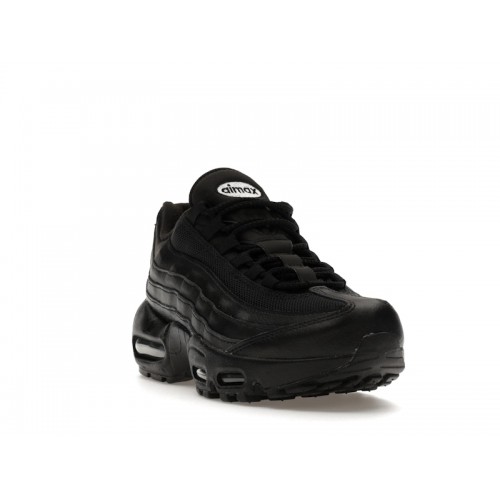 Кроссы Nike Air Max 95 Recraft Triple Black (GS) - подростковая сетка размеров