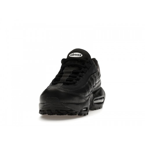 Кроссы Nike Air Max 95 Recraft Triple Black (GS) - подростковая сетка размеров