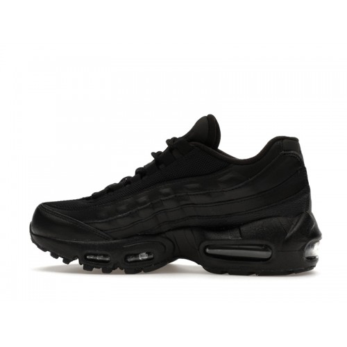 Кроссы Nike Air Max 95 Recraft Triple Black (GS) - подростковая сетка размеров