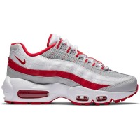 Подростковые Nike Air Max 95 Recraft Grey Fog Hyper Red (GS)