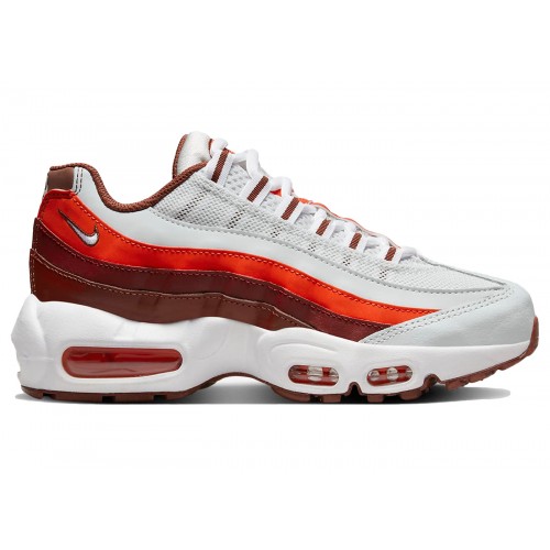 Кроссы Nike Air Max 95 Recraft Photon Dust Picante Red (GS) - подростковая сетка размеров