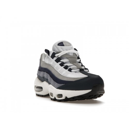 Кроссы Nike Air Max 95 Recraft Midnight Navy (GS) - подростковая сетка размеров