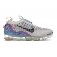 Подростковые кроссовки Nike Air VaporMax 2020 Flyknit Pure Platinum Multi-Color (GS)