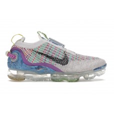 Подростковые кроссовки Nike Air VaporMax 2020 Flyknit Pure Platinum Multi-Color (GS)
