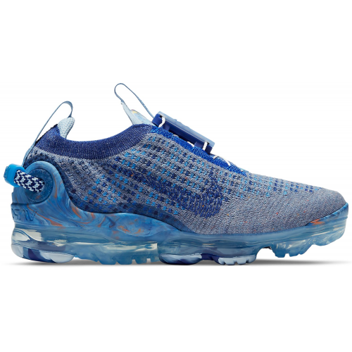 Кроссы Nike Air VaporMax 2020 Flyknit Stone Blue (GS) - подростковая сетка размеров
