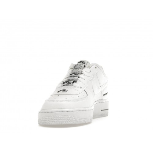 Кроссы Nike Air Force 1 LV8 3 White Black (GS) - подростковая сетка размеров