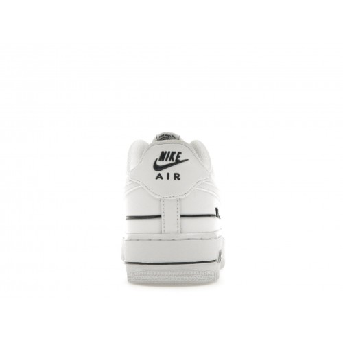 Кроссы Nike Air Force 1 LV8 3 White Black (GS) - подростковая сетка размеров