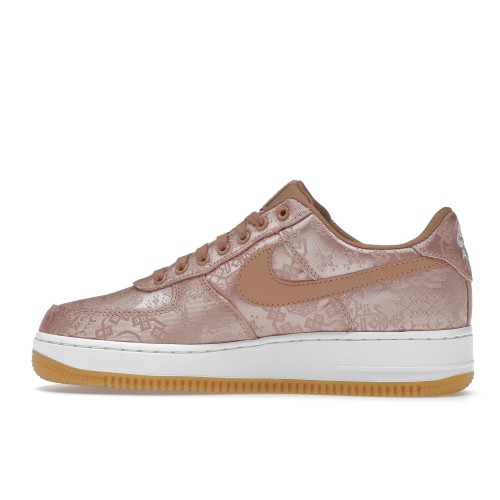 Кроссы Nike Air Force 1 Low CLOT Rose Gold Silk (Regular Box) - мужская сетка размеров