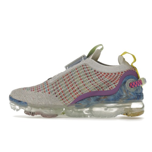 Кроссы Nike Air VaporMax 2020 Pure Platinum Multicolor - мужская сетка размеров