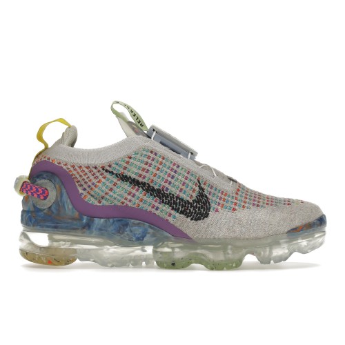 Кроссы Nike Air VaporMax 2020 Pure Platinum Multicolor - мужская сетка размеров