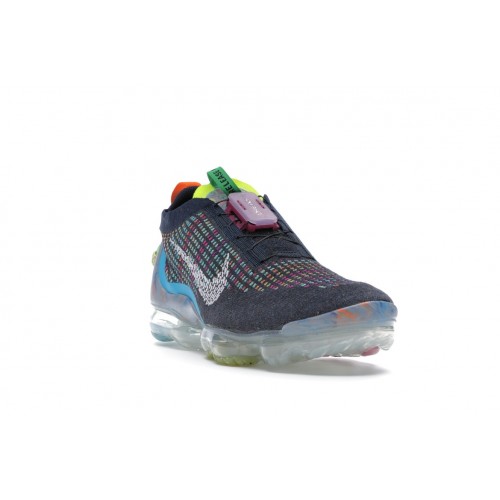 Кроссы Nike Air VaporMax 2020 Flyknit Deep Royal Blue Multi-Color - мужская сетка размеров