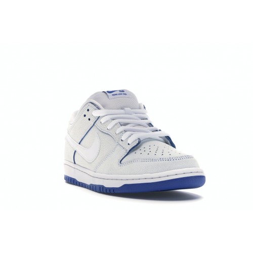Кроссы Nike SB Dunk Low Premium White Game Royal - мужская сетка размеров