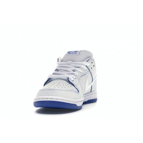 Кроссы Nike SB Dunk Low Premium White Game Royal - мужская сетка размеров