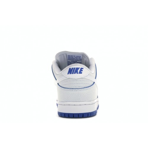 Кроссы Nike SB Dunk Low Premium White Game Royal - мужская сетка размеров