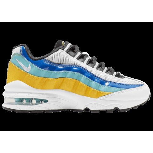 Nike Air Max 95 White University Gold (GS) - подростковая сетка размеров