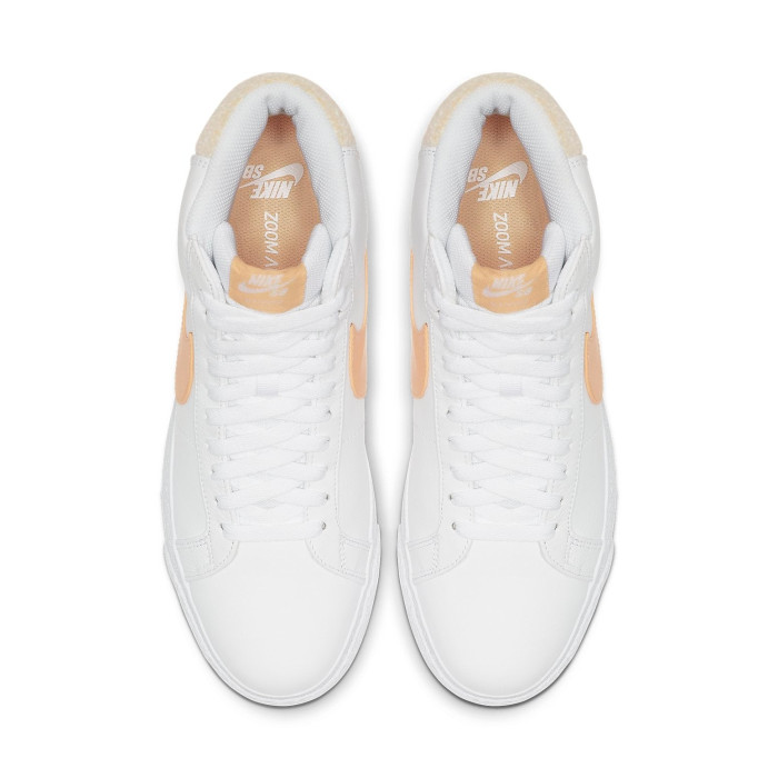 Nike SB Zoom Blazer Mid White Celestial Gold - мужская сетка размеров Nike SB Zoom Blazer Mid White Celestial Gold - мужская сетка размеров