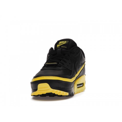 Кроссы Nike Air Max 90 Undefeated Black Optic Yellow - мужская сетка размеров