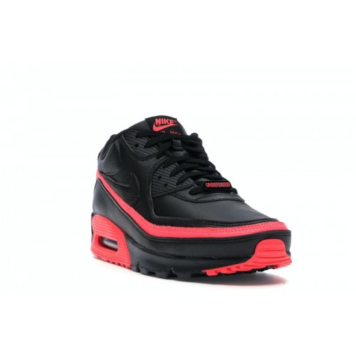 Кроссы Nike Air Max 90 Undefeated Black Solar Red - мужская сетка размеров