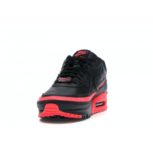 Кроссы Nike Air Max 90 Undefeated Black Solar Red - мужская сетка размеров